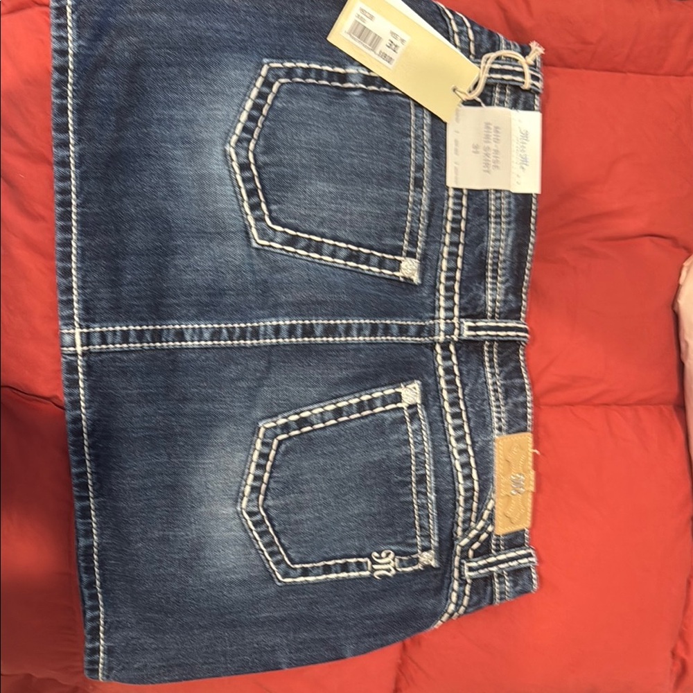 Women's Blue Denim Mini Skirt